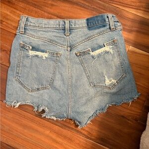 Abercrombie & Fitch‎ Blue Distressed Jean Shorts (0615)